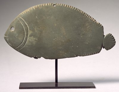 Tilapia Fish Palette, Late Naqada II-III Period, c.3300-3000 BC (green schist) by Predynastic Period Egyptian